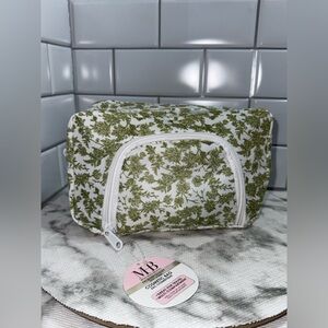 Viral MHB Makeup Bag Diaper Wipe Pouch Travel Cosmetic Organizer GREEN NEW